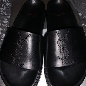 Saint Laurent - Jimmy Leather Slides
